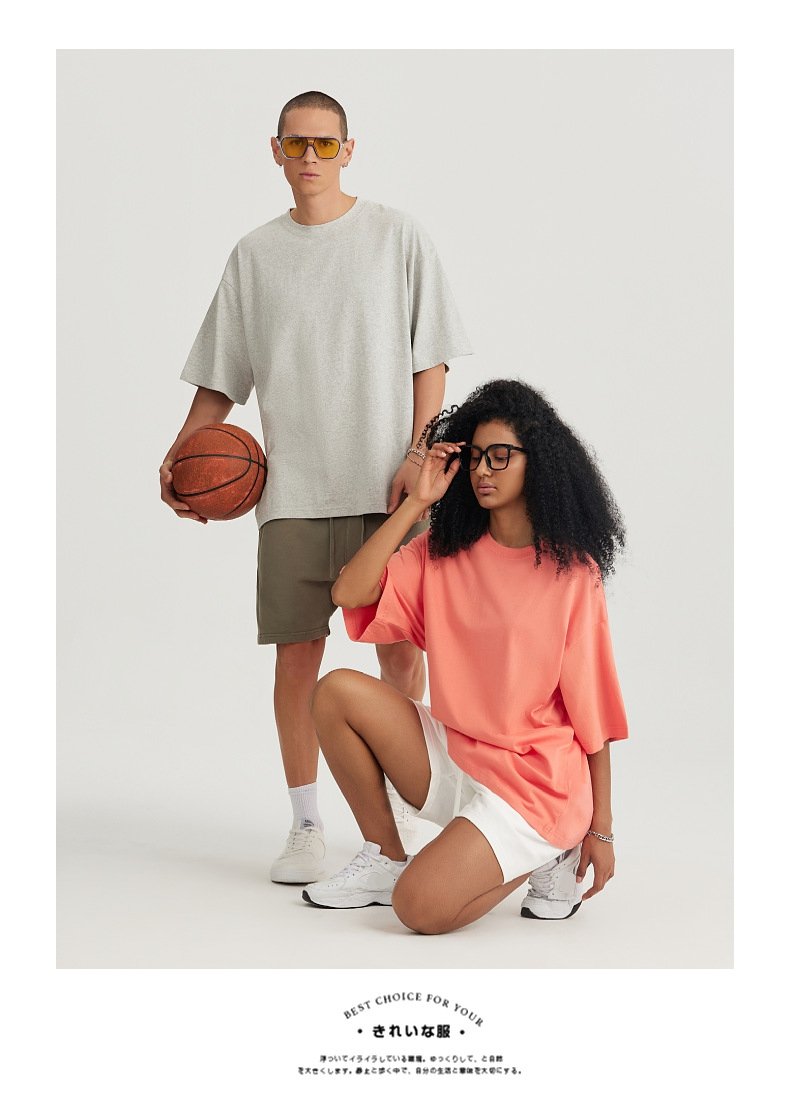 Mens Streetwear Boxy Fit 100% cotton Oversize Tshirt BOXY-033 print logo 49