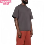 Mens Streetwear Boxy Fit 100% cotton Oversize Tshirt BOXY-033 print logo 37