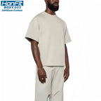 Mens Streetwear Boxy Fit 100% cotton Oversize Tshirt BOXY-033 print logo 33