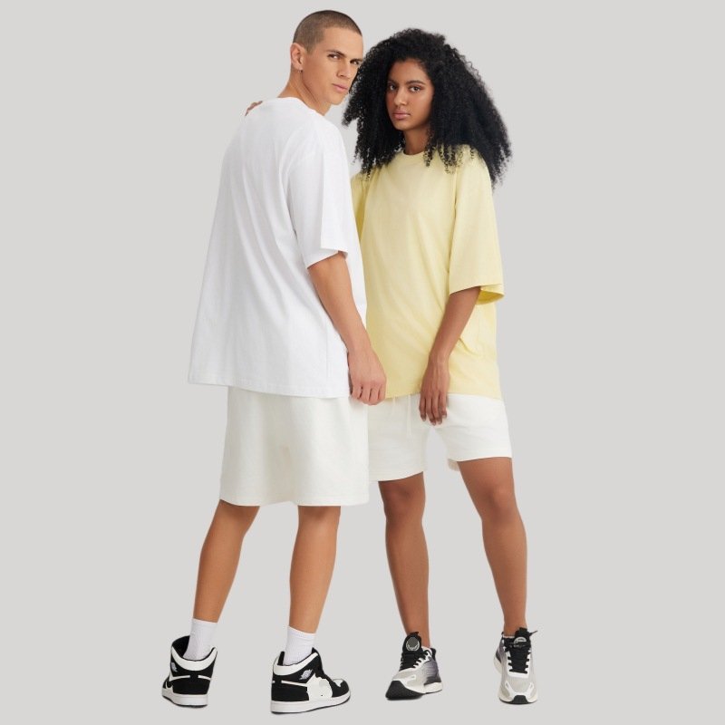 Mens Streetwear Boxy Fit 100% cotton Oversize Tshirt BOXY-033 print logo 29
