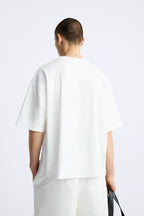 Mens Streetwear Boxy Fit 100% cotton Oversize Tshirt BOXY-033 print logo 13