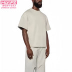 Mens Streetwear Boxy Fit 100% cotton Oversize Tshirt BOXY-033 print logo 34