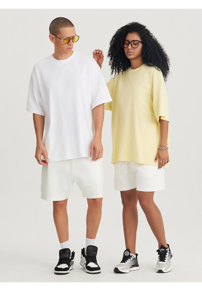 Mens Streetwear Boxy Fit 100% cotton Oversize Tshirt BOXY-033 print logo 54
