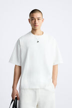 Mens Streetwear Boxy Fit 100% cotton Oversize Tshirt BOXY-033 print logo 10