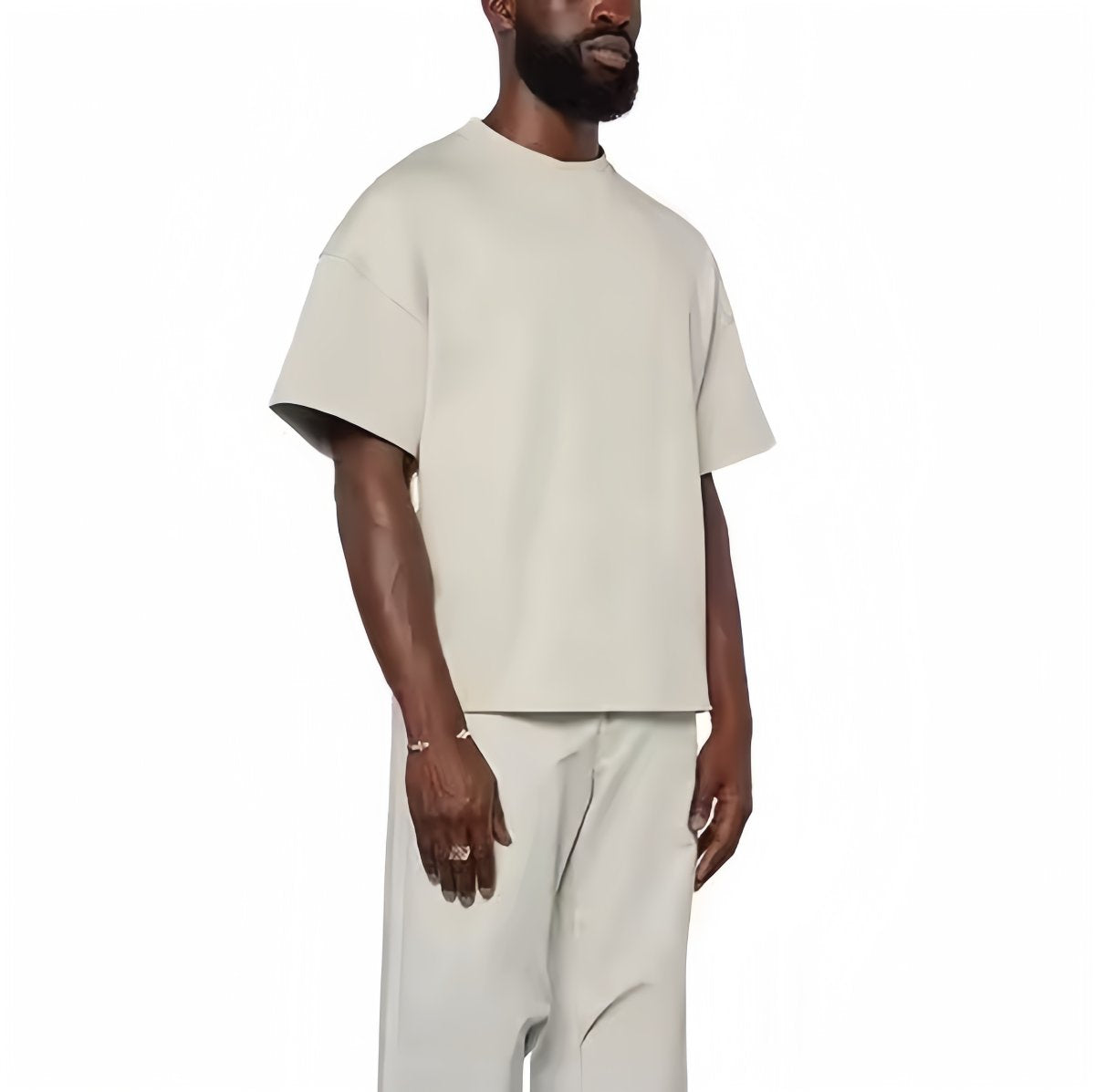 Mens Streetwear Boxy Fit 100% cotton Oversize Tshirt BOXY-033 print logo 27