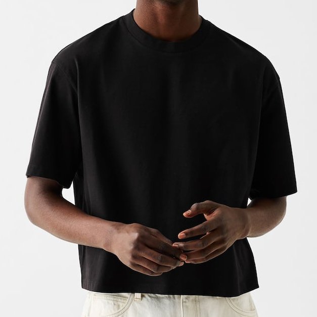 Mens Streetwear Boxy Fit 100% cotton Oversize Tshirt BOXY-033 print logo 39