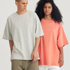 Mens Streetwear Boxy Fit 100% cotton Oversize Tshirt BOXY-033 print logo 44