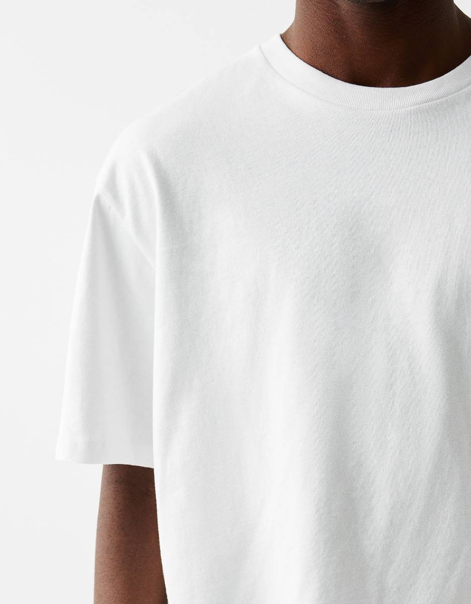 Mens Streetwear Boxy Fit 100% cotton Oversize Tshirt BOXY-033 print logo 12