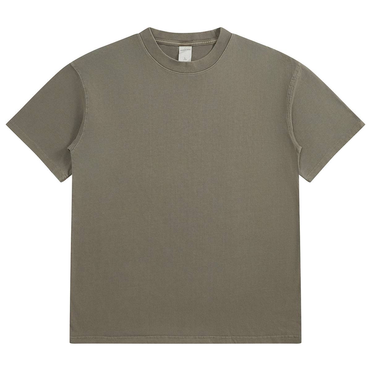 Mens Washed Boxy Fit 100% cotton Oversized Tshirt BOXY-T080 print logo 13