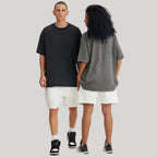 Mens Washed Boxy Fit 100% cotton Oversized Tshirt BOXY-T080 print logo 9