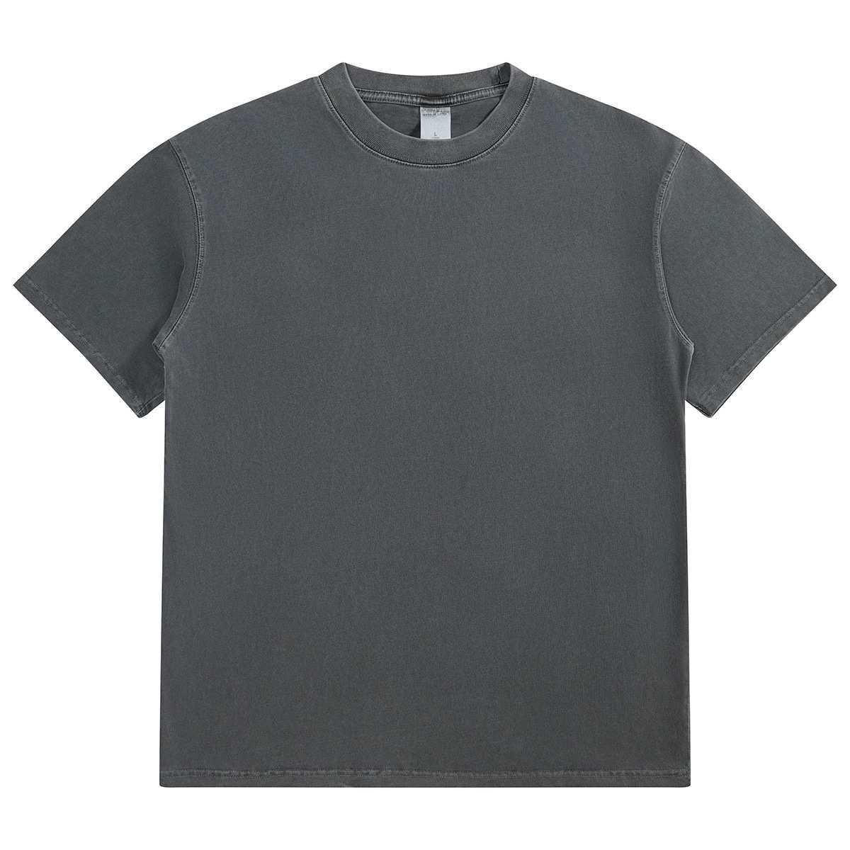 Mens Washed Boxy Fit 100% cotton Oversized Tshirt BOXY-T080 print logo 14