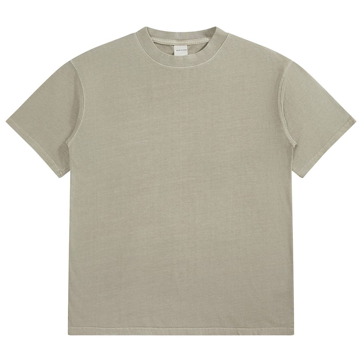 Mens Washed Boxy Fit 100% cotton Oversized Tshirt BOXY-T080 print logo 3