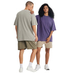 Mens Washed Boxy Fit 100% cotton Oversized Tshirt BOXY-T080 print logo 11