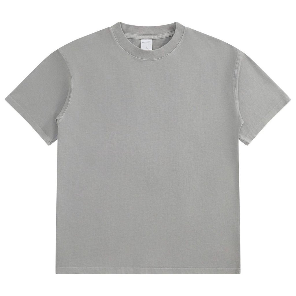 Mens Washed Boxy Fit 100% cotton Oversized Tshirt BOXY-T080 print logo 15