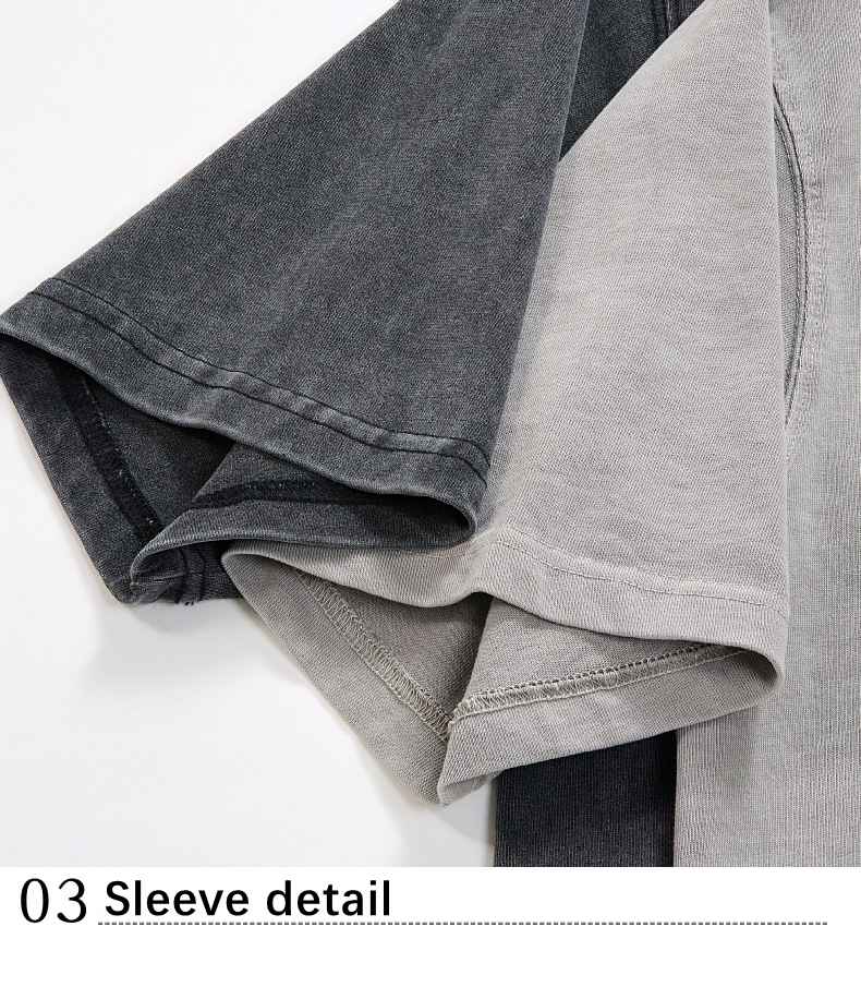 Mens Washed Boxy Fit 100% cotton Oversized Tshirt BOXY-T080 print logo 55