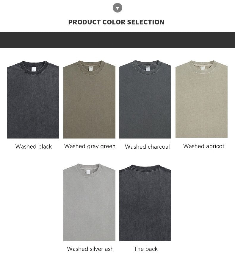 Mens Washed Boxy Fit 100% cotton Oversized Tshirt BOXY-T080 print logo 52