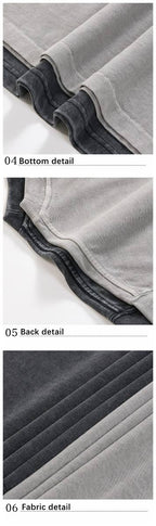 Mens Washed Boxy Fit 100% cotton Oversized Tshirt BOXY-T080 print logo 60