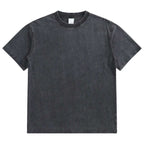 Mens Washed Boxy Fit 100% cotton Oversized Tshirt BOXY-T080 print logo 16