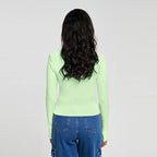 Womens Casual Yoga 95%viscose  5 spandex Long Sleeve Shirt BS115 print logo 12