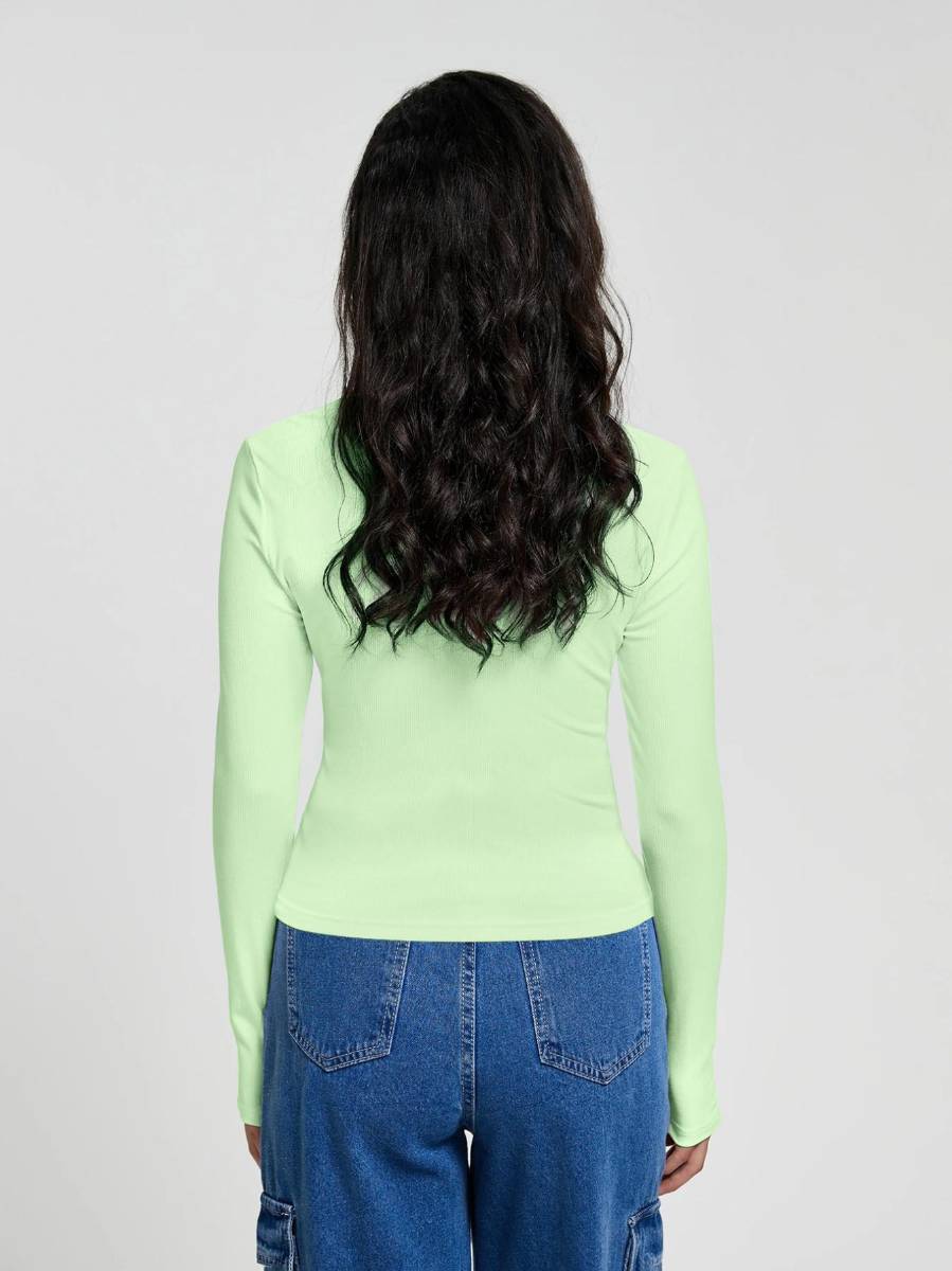 Womens Casual Yoga 95%viscose  5 spandex Long Sleeve Shirt BS115 print logo 25