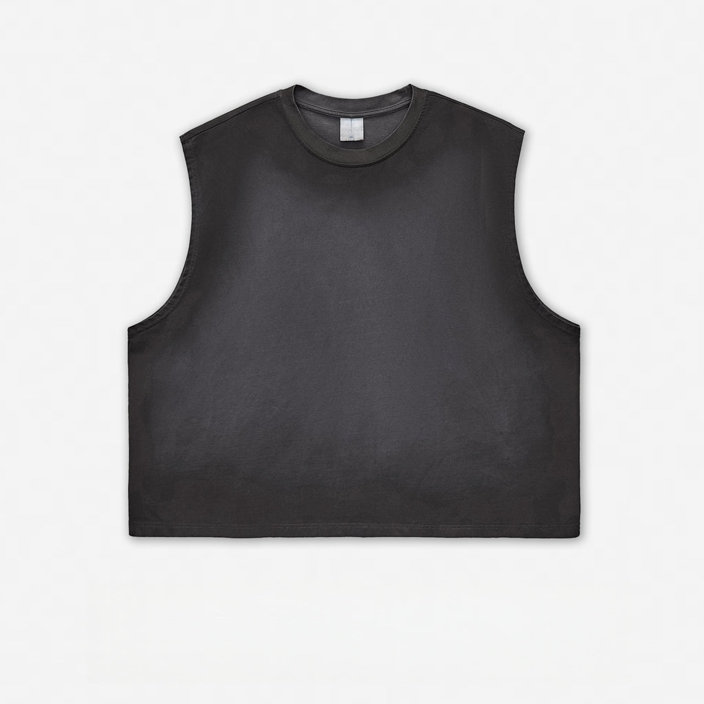 Mens Acid Washed 100%cotton TANK TOP  BX8102