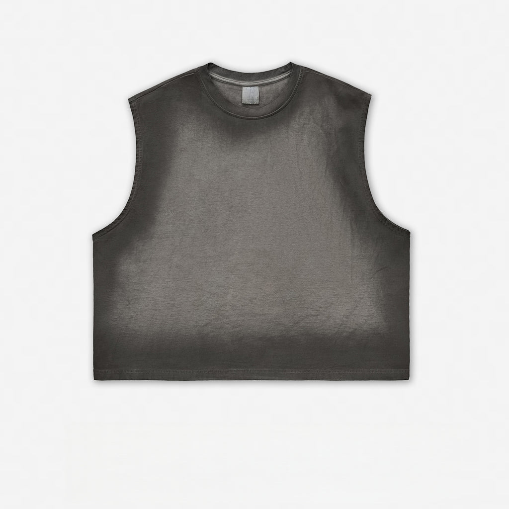 Mens Acid Washed 100%cotton TANK TOP  BX8102