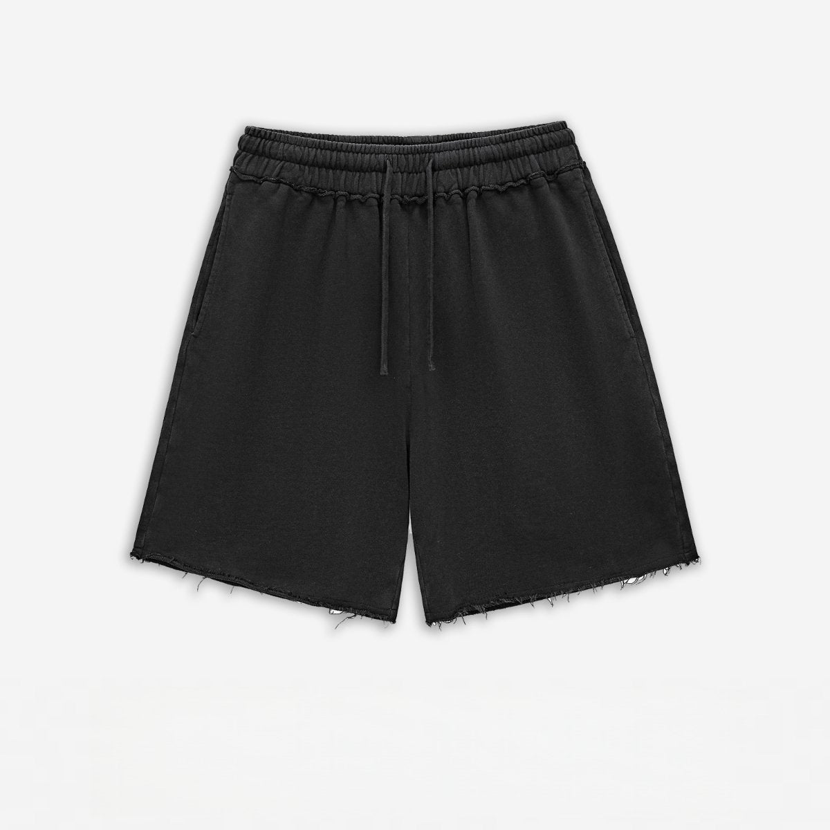 Mens Streetwear 100%cotton Tank Top Shorts Set BX8806-DK8601 - SHORTS print logo 5