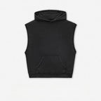 Mens Streetwear 100%cotton Tank Top Shorts Set BX8806-DK8601 - Cut‑off Sleeveless Hoodie print logo 5