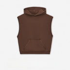 Mens Streetwear 100%cotton Tank Top Shorts Set BX8806-DK8601 - Cut‑off Sleeveless Hoodie print logo 11