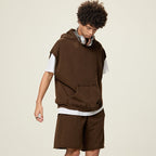 Mens Streetwear 100%cotton Tank Top Shorts Set BX8806-DK8601