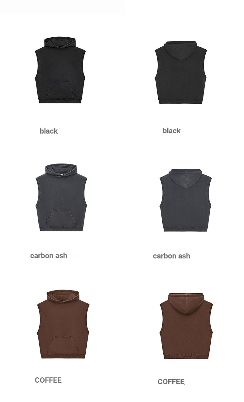 Mens Streetwear 100%cotton Tank Top Shorts Set BX8806-DK8601