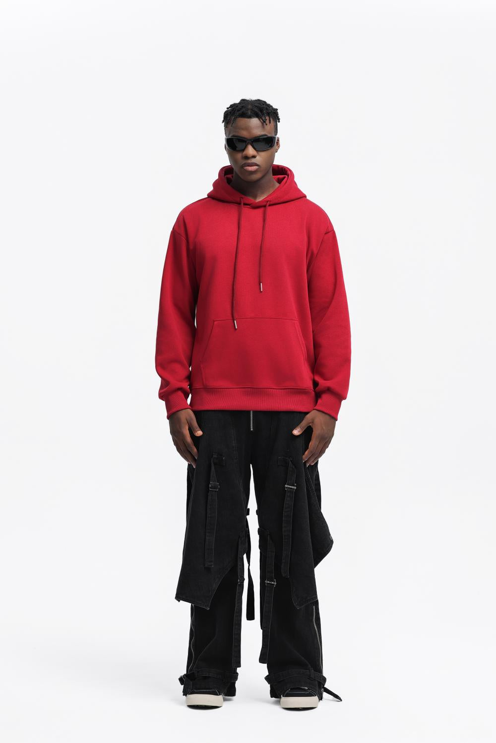 Mens Oversized Streetwear 100% Cotton Hoodie C02 print logo 26