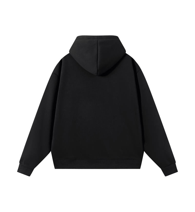 Mens Oversized Streetwear 100% Cotton Hoodie C02 print logo 3
