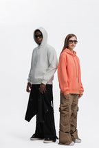 Mens Oversized Streetwear 100% Cotton Hoodie C02 print logo 30