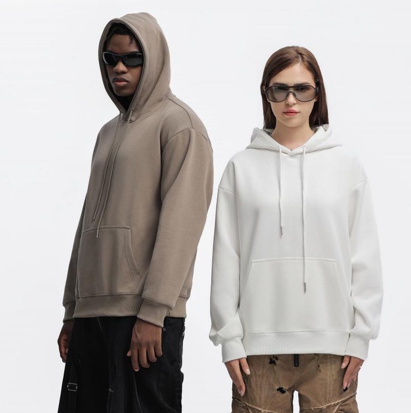 Mens Oversized Streetwear 100% Cotton Hoodie C02 print logo 32