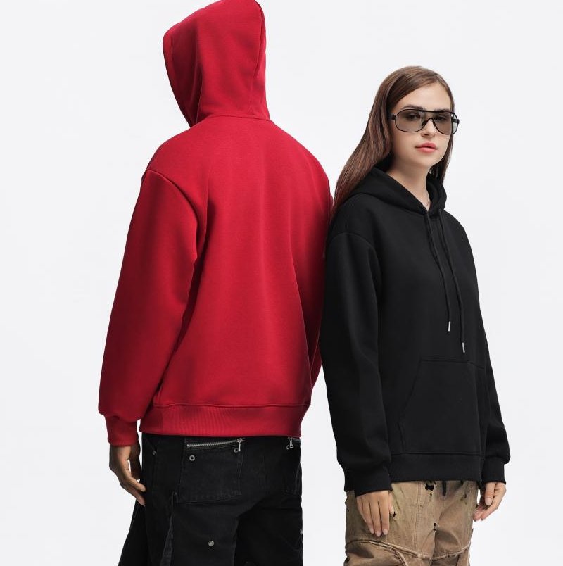 Mens Oversized Streetwear 100% Cotton Hoodie C02 print logo 37