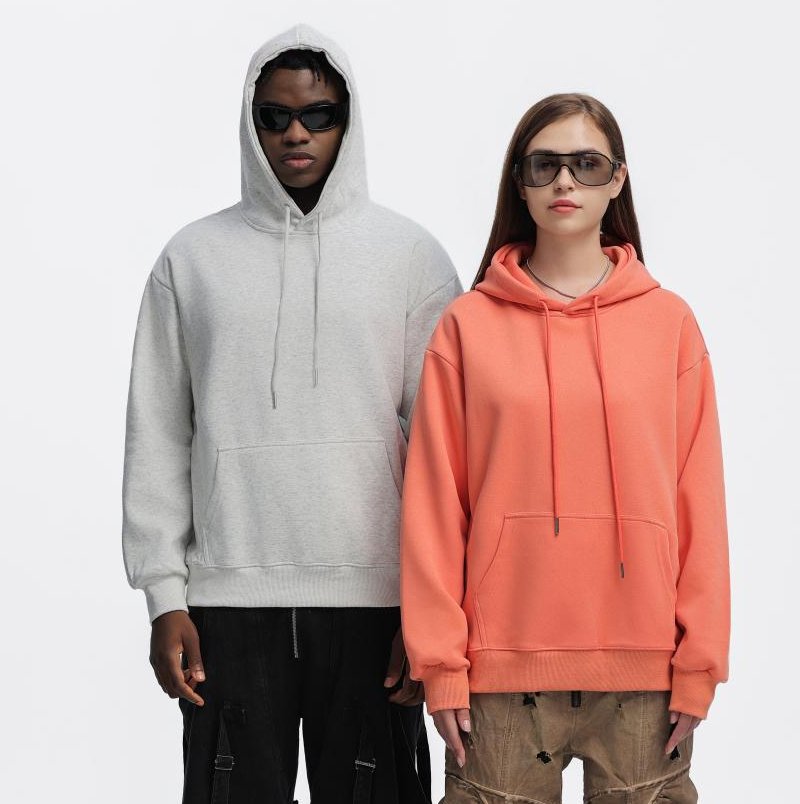 Mens Oversized Streetwear 100% Cotton Hoodie C02 print logo 38