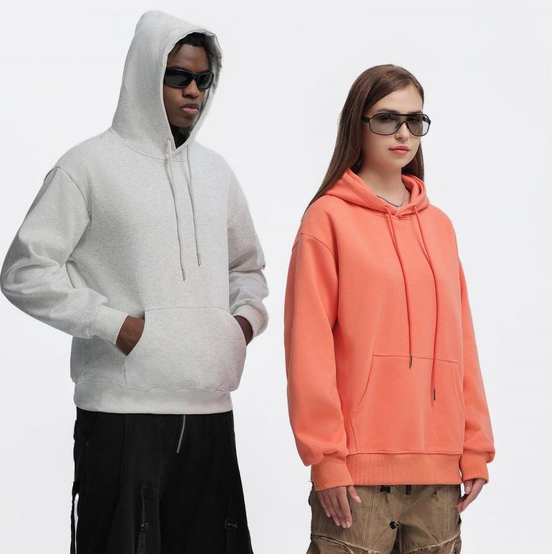 Mens Oversized Streetwear 100% Cotton Hoodie C02 print logo 40