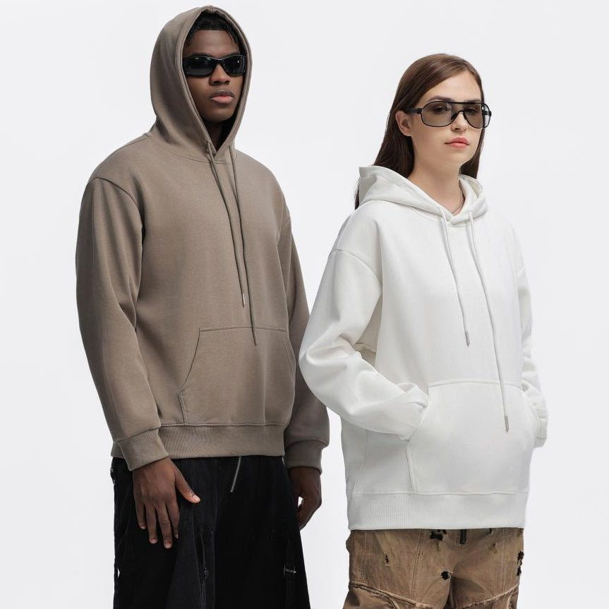 Mens Oversized Streetwear 100% Cotton Hoodie C02 print logo 42