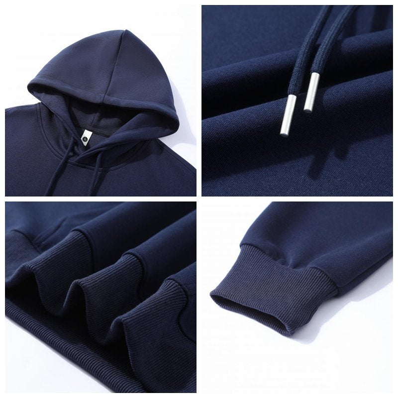 Mens Oversized Streetwear 100% Cotton Hoodie C02 print logo 44