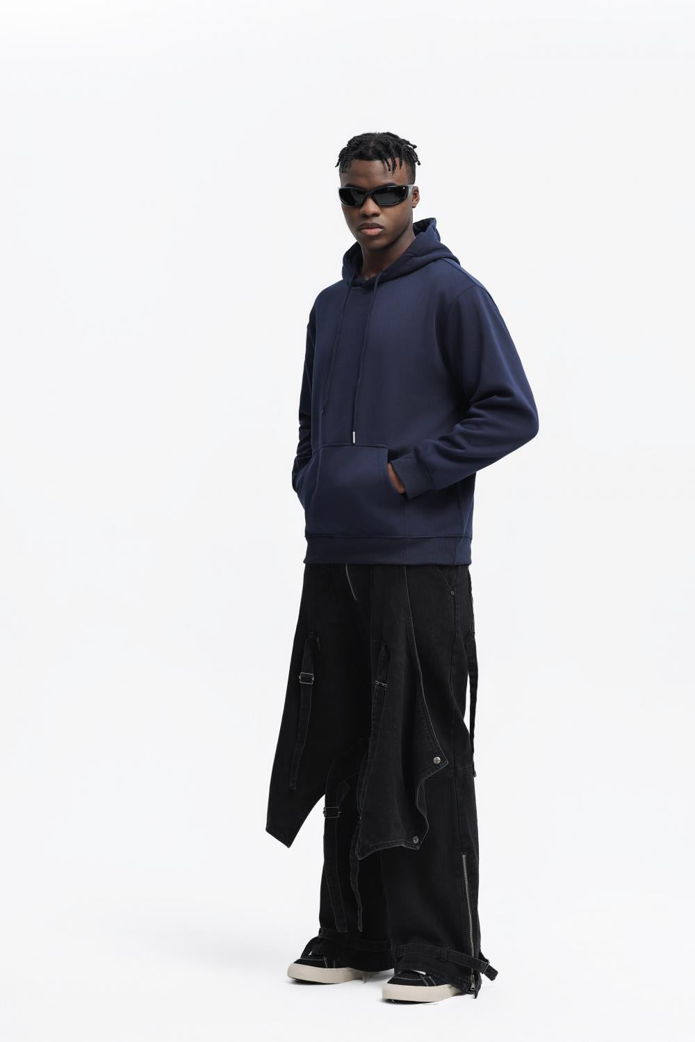 Mens Oversized Streetwear 100% Cotton Hoodie C02 print logo 49