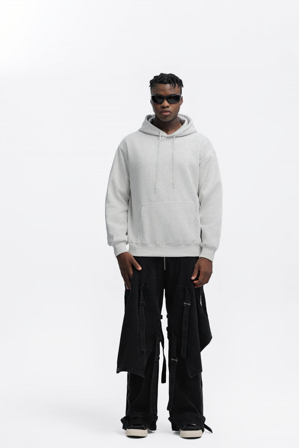 Mens Oversized Streetwear 100% Cotton Hoodie C02 print logo 53