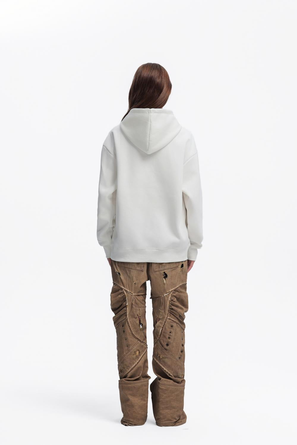 Mens Oversized Streetwear 100% Cotton Hoodie C02 print logo 55