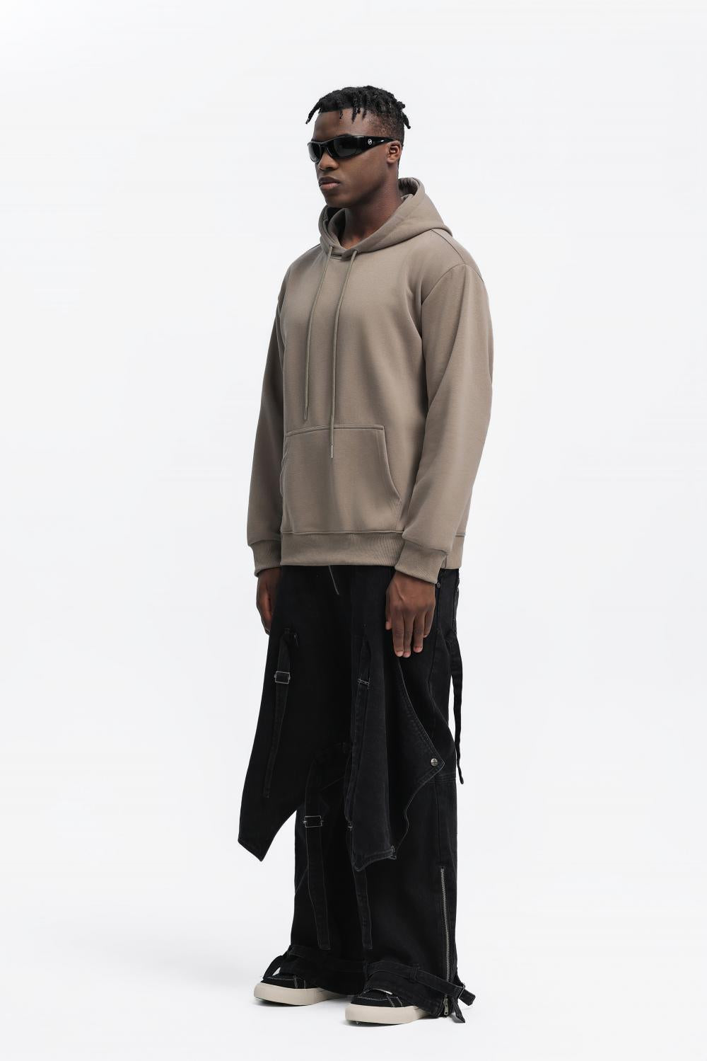 Mens Oversized Streetwear 100% Cotton Hoodie C02 print logo 56