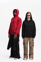 Mens Oversized Streetwear 100% Cotton Hoodie C02 print logo 58