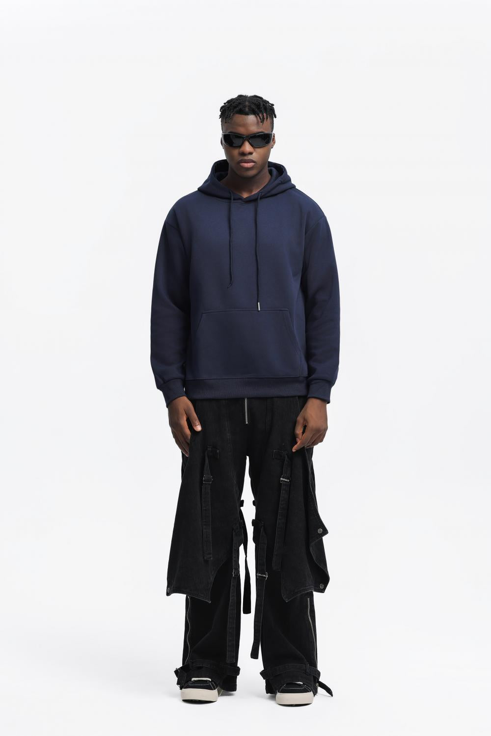 Mens Oversized Streetwear 100% Cotton Hoodie C02 print logo 60