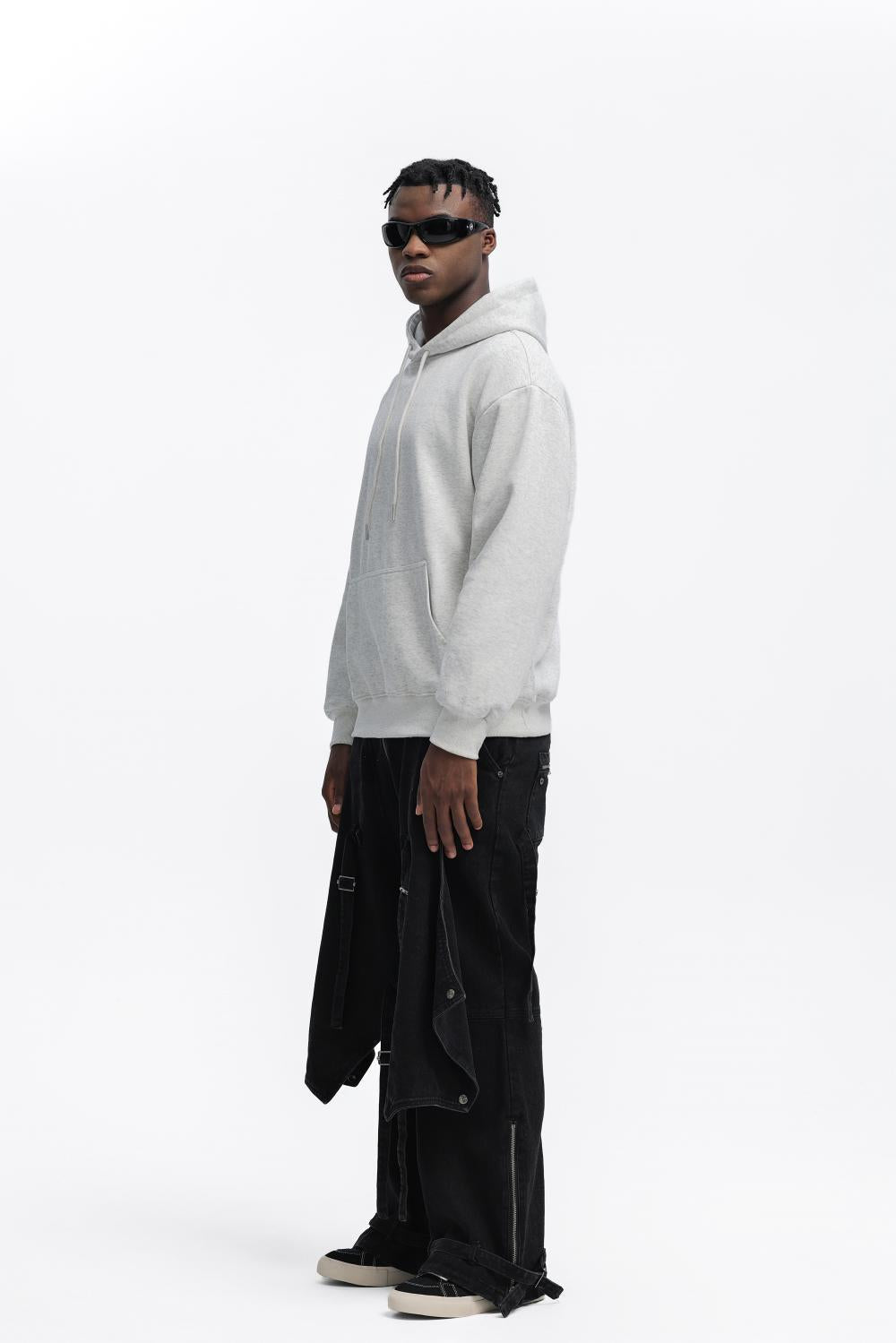 Mens Oversized Streetwear 100% Cotton Hoodie C02 print logo 64