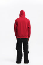 Mens Oversized Streetwear 100% Cotton Hoodie C02 print logo 71