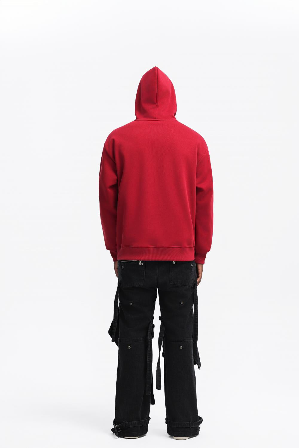 Mens Oversized Streetwear 100% Cotton Hoodie C02 print logo 71