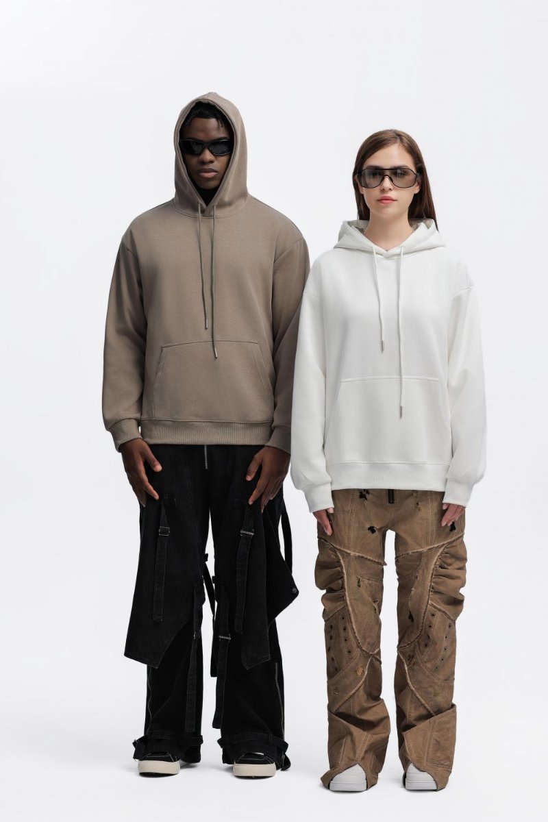 Mens Oversized Streetwear 100% Cotton Hoodie C02 print logo 76